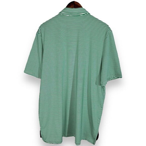 NWT Ralph Lauren RLX Green & White Stripe Golf Polo Shirt XL - Picture 8 of 8